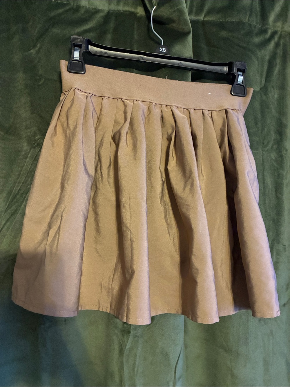 High-Waist Circle Skirt in Camel by